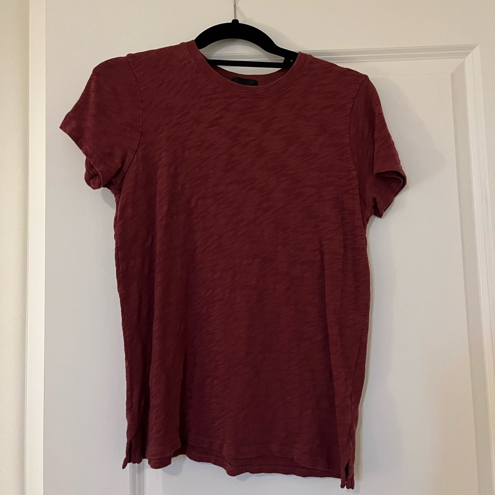ATM burgundy t shirt